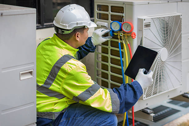 Professional Hvac Maintenance technician working in Calverton, NY